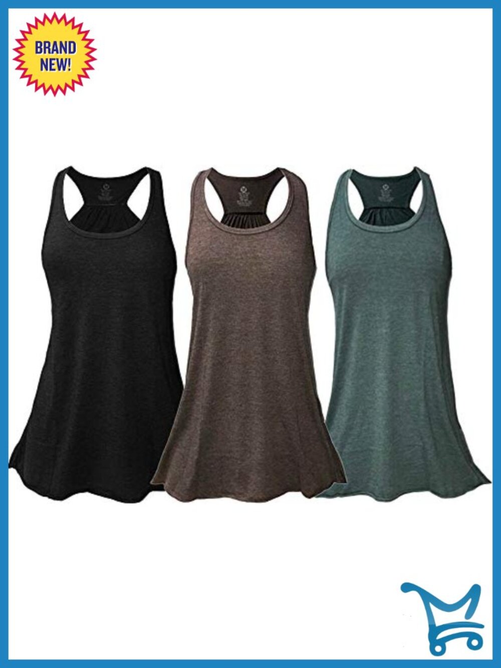 Women's Flowy Racerback Tank Top Lightweight Athletic Sleeveless Workout Gym